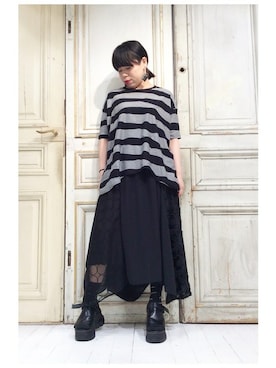 「gomme（ゴム）のアイテム」を使った、gommeさん（レディース・156cm）の春コーディネート