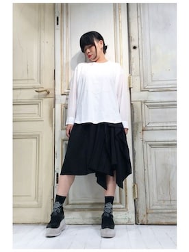 「モノクロ」｜gommeさん（レディース・156cm）の夏コーディネート