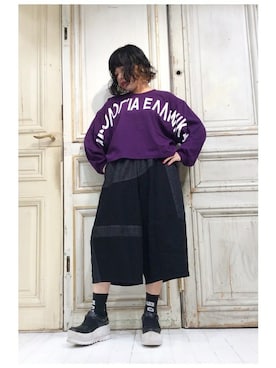 「gomme（ゴム）のアイテム」を使った、gommeさん（レディース・156cm）の夏コーディネート