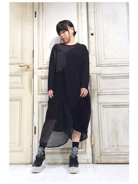 「gomme（ゴム）のアイテム（ワンピース/ドレス）」を使った、gommeさん（レディース・156cm）の夏コーディネート