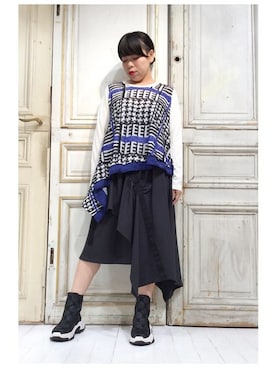 「アシンメトリー」｜gommeさん（レディース・156cm）の秋コーディネート