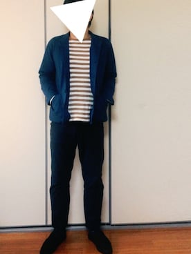 「BEAUTY&YOUTH UNITED ARROWS（ビューティーアンドユースユナイテッドアローズ）のアイテム（ノーカラージャケット）」を使った、3865さん（メンズ・170cm）の春コーディネート