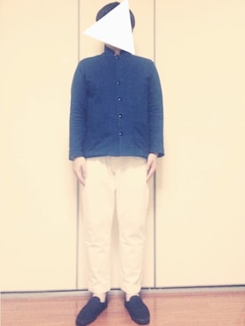 「BEAUTY&YOUTH UNITED ARROWS（ビューティーアンドユースユナイテッドアローズ）のアイテム（ノーカラージャケット）」を使った、3865さん（メンズ・170cm）の春コーディネート