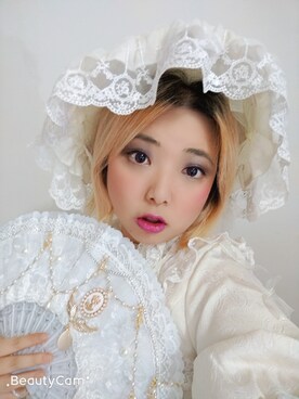 「简知のアイテム（ワンピース/ドレス、ホワイト系）」を使った、河童叨叨さん（レディース・154cm）の夏コーディネート