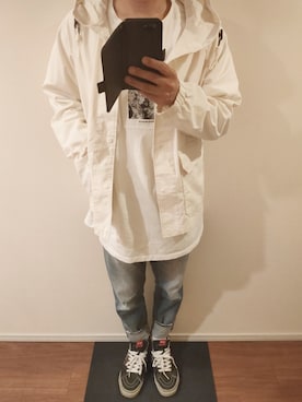 「MM6 Maison Margiela（ｴﾑｴﾑｼｯｸｽ ﾒｿﾞﾝ ﾏﾙｼﾞｪﾗ）のアイテム（トップス）」を使った、けんけんさん（メンズ・172cm）の春コーディネート