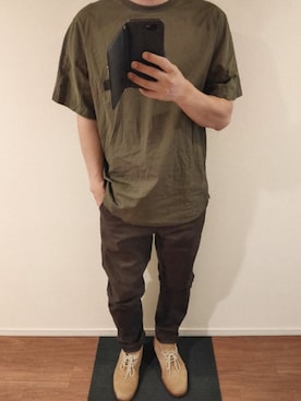 「プラスJ」｜「アイテム（ブーツ）」を使った、けんけんさん（メンズ・172cm）の春コーディネート