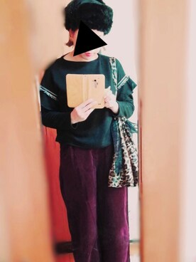 「WC（ダブル シー）のアイテム（トートバッグ）」を使った、izuさん（レディース・163cm）の秋コーディネート