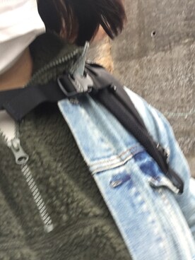 「アイテム（ブルゾン）」を使った、あ。さん（レディース・165cm・10代）の冬コーディネート