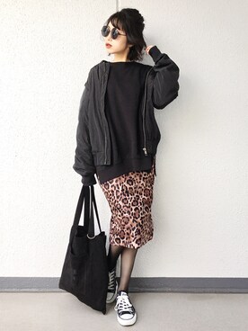 「ZARA（ザラ）のアイテム（その他アウター）」を使った、Aiさん（レディース・163cm）の冬コーディネート
