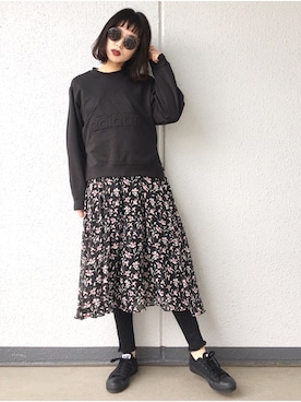 「MOUSSY（マウジー）のアイテム（ブルゾン）」を使った、Aiさん（レディース・163cm）の冬コーディネート