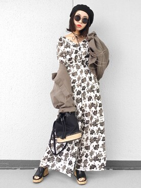 「SPIRALGIRL（スパイラルガール）のアイテム（ワンピース/ドレス）」を使った、Aiさん（レディース・163cm）の春コーディネート