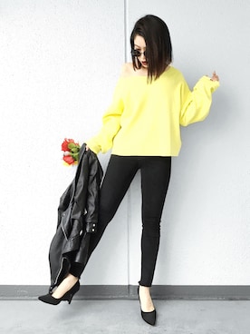 「ESPERANZA（エスペランサ）のアイテム（パンプス）」を使った、Aiさん（レディース・163cm）の春コーディネート