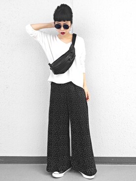 「GU（ジーユー）のアイテム（サロペット/オーバーオール）」を使った、Aiさん（レディース・163cm）の春コーディネート