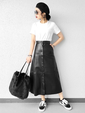 「MODE ROBE（モードローブ）のアイテム（ブレスレット）」を使った、Aiさん（レディース・163cm）の秋コーディネート