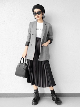 「H&M（エイチ・アンド・エム）のアイテム（サングラス）」を使った、Aiさん（レディース・163cm）の秋コーディネート