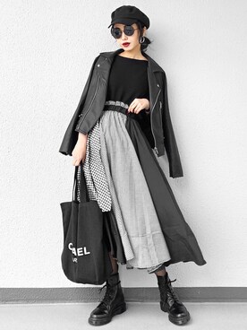 「ECLIN（エクラン）のアイテム（ジャケット/アウター）」を使った、Aiさん（レディース・163cm）の秋コーディネート