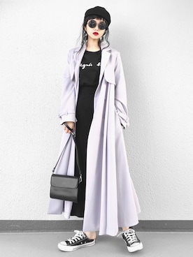 「ECLIN（エクラン）のアイテム（ジャケット/アウター）」を使った、Aiさん（レディース・163cm）の冬コーディネート