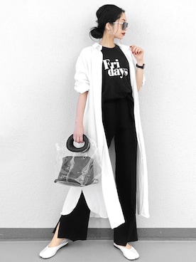 「足袋」｜「アイテム（シャツワンピース）」を使った、Aiさん（レディース・163cm）の春コーディネート