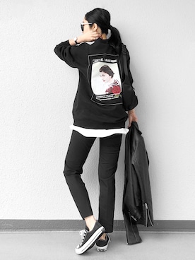「ECLIN（エクラン）のアイテム（ジャケット/アウター）」を使った、Aiさん（レディース・163cm）の春コーディネート