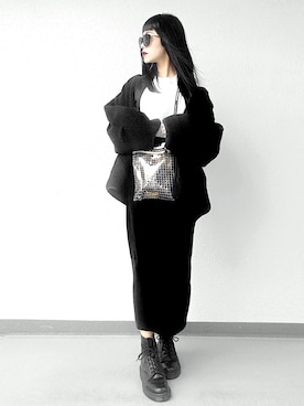 「CLANE（クラネ）のアイテム（その他アウター）」を使った、Aiさん（レディース・163cm）の冬コーディネート