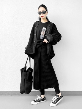 「CLANE（クラネ）のアイテム（その他アウター）」を使った、Aiさん（レディース・163cm）の冬コーディネート
