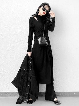 「SLY（スライ）のアイテム（その他アウター）」を使った、Aiさん（レディース・163cm）の春コーディネート