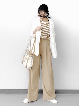 「DHOLIC（ディーホリック）のアイテム（その他アウター）」を使った、Aiさん（レディース・163cm）の春コーディネート