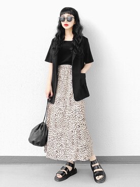 「Dr. Martens（ドクターマーチン）のDr.Martens　GRYPHON（サンダル）」を使った、Aiさん（レディース・163cm）の春コーディネート