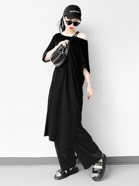 「Dr. Martens（ドクターマーチン）のDr.Martens　GRYPHON（サンダル）」を使った、Aiさん（レディース・163cm）の夏コーディネート