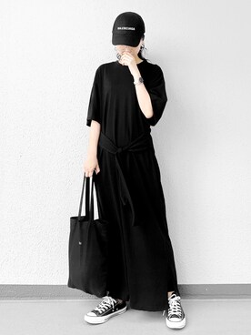 「LE TALON（ルタロン）のアイテム（スニーカー）」を使った、Aiさん（レディース・163cm）の夏コーディネート