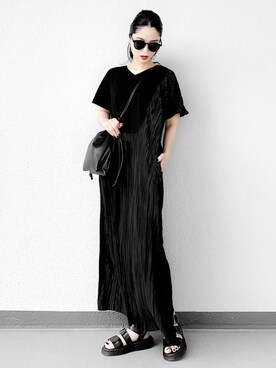 「CYCRO（サイクロ）のアイテム」を使った、Aiさん（レディース・163cm）の夏コーディネート