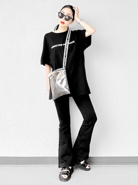 「Dr. Martens（ドクターマーチン）のDr.Martens　GRYPHON（サンダル）」を使った、Aiさん（レディース・163cm）の夏コーディネート