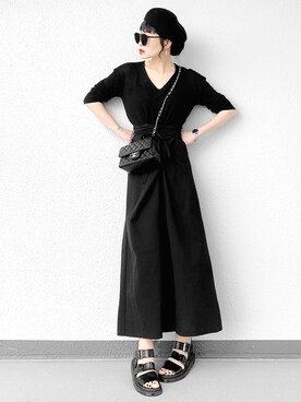 「chanel」｜「アイテム（キャップ）」を使った、Aiさん（レディース・163cm）の夏コーディネート
