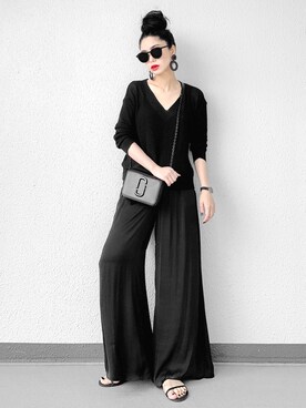 「MARC JACOBS（マークジェイコブス）のアイテム（ショルダーバッグ）」を使った、Aiさん（レディース・163cm）の夏コーディネート