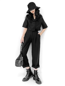 「Dr. Martens（ドクターマーチン）の＜Dr. Martens＞MONO 8アイレットブーツ ◆（ブーツ）」を使った、Aiさん（レディース・163cm）の夏コーディネート