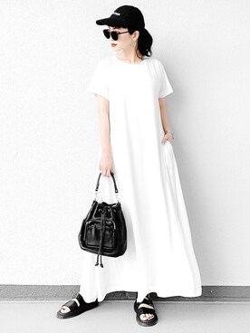 「Dr. Martens（ドクターマーチン）のDr.Martens　GRYPHON（サンダル）」を使った、Aiさん（レディース・163cm）の夏コーディネート