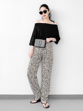 「MARC JACOBS（マークジェイコブス）のアイテム（ショルダーバッグ）」を使った、Aiさん（レディース・163cm）の夏コーディネート