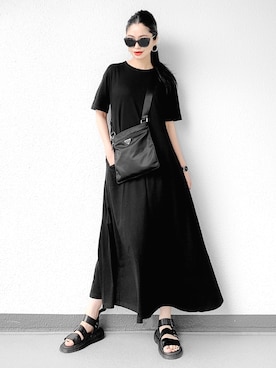 「Dr. Martens（ドクターマーチン）のDr.Martens　GRYPHON（サンダル）」を使った、Aiさん（レディース・163cm）の夏コーディネート