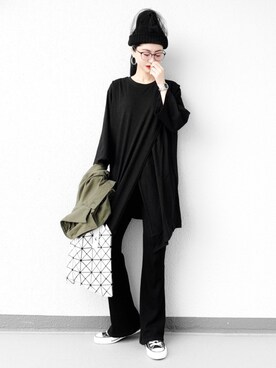 「UNIQLO（ユニクロ）のアイテム（ブルゾン）」を使った、Aiさん（レディース・163cm）の秋コーディネート