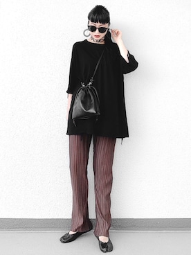 「MOUSSY（マウジー）のアイテム（財布/小物）」を使った、Aiさん（レディース・163cm）の秋コーディネート