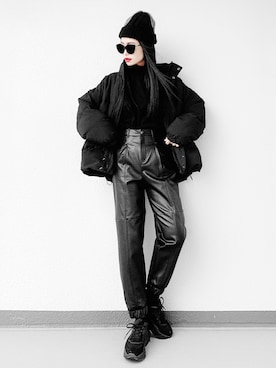 「FEKETE（フェケテ）のアイテム」を使った、Aiさん（レディース・163cm）の冬コーディネート