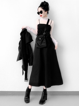 「ギャザー」｜「アイテム（トレンチコート）」を使った、Aiさん（レディース・163cm）の春コーディネート