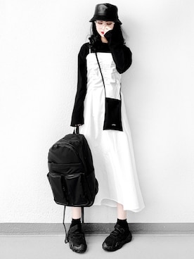 「mayblue（メイブルー）のアイテム」を使った、Aiさん（レディース・163cm）の春コーディネート