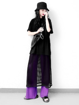 「Dr. Martens（ドクターマーチン）のDr.Martens　GRYPHON（サンダル）」を使った、Aiさん（レディース・163cm）の春コーディネート