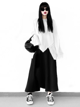 「Cヤード（シーヤード）のアイテム」を使った、Aiさん（レディース・163cm）の冬コーディネート