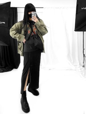 「PRADA（プラダ）のPrada - ファスナー ショルダーバッグ - men - ナイロン - ワンサイズ（ショルダーバッグ）」を使った、Aiさん（レディース・163cm）の春コーディネート