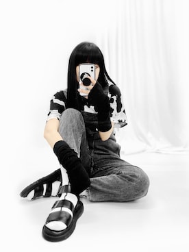 「Dr. Martens（ドクターマーチン）のDr.Martens　GRYPHON（サンダル）」を使った、Aiさん（レディース・163cm）の春コーディネート