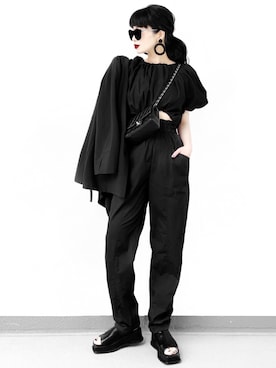 「ZARA（ザラ）のアイテム（オールインワン・サロペット）」を使った、Aiさん（レディース・163cm）の春コーディネート