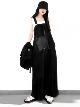 Ameri（アメリ）の「BIG PANTS ROMPERS（つなぎ/オールインワン）」 - WEAR