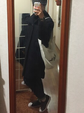 「GLOBAL WORK（グローバルワーク）のアイテム（その他アウター）」を使った、とるてぃーやさん（メンズ・167cm）の冬コーディネート